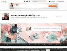 Tablet Screenshot of cartes-en-scrapbooking.com